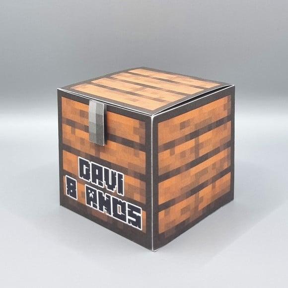 Caixa Cubo - Baú Minecraft