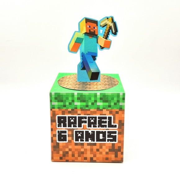 Caixa Cubo - Minecraft