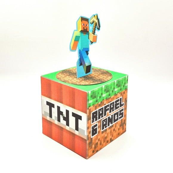 Caixa Cubo - Minecraft