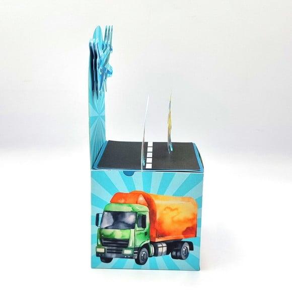 Caixa Cubo Cenário - Meios de Transporte Realista Aquarela