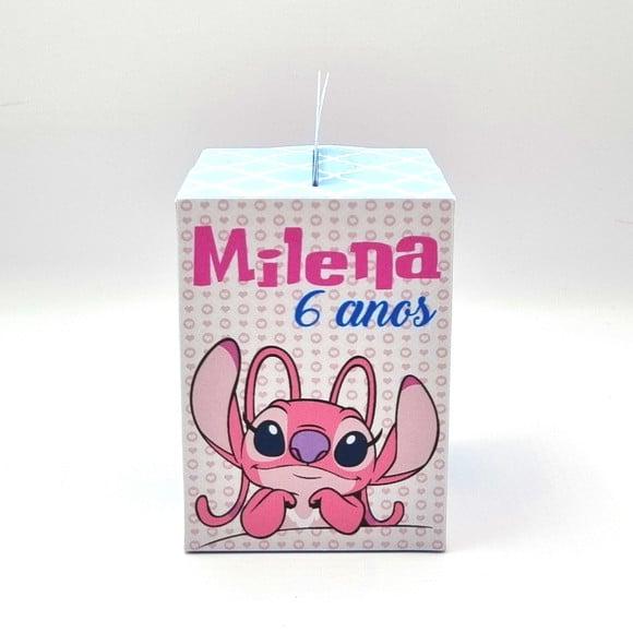 Caixa de Mão - Stitch e Angel
