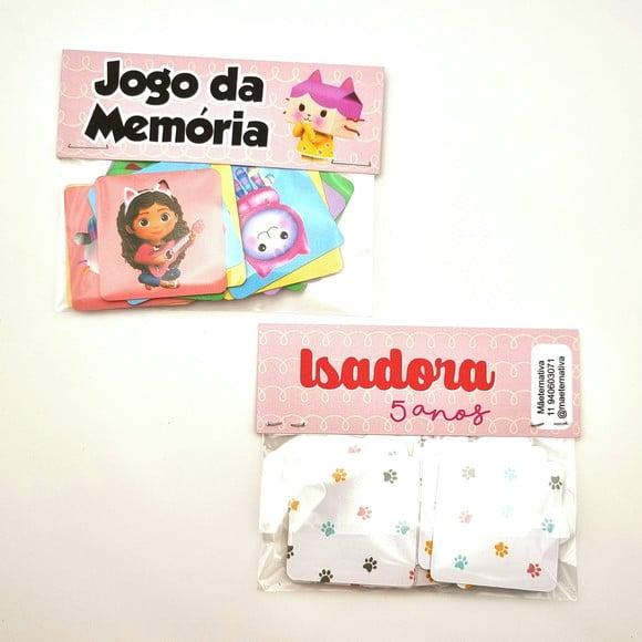Jogo da Memória - Casa Mágica da Gabby v. rosa