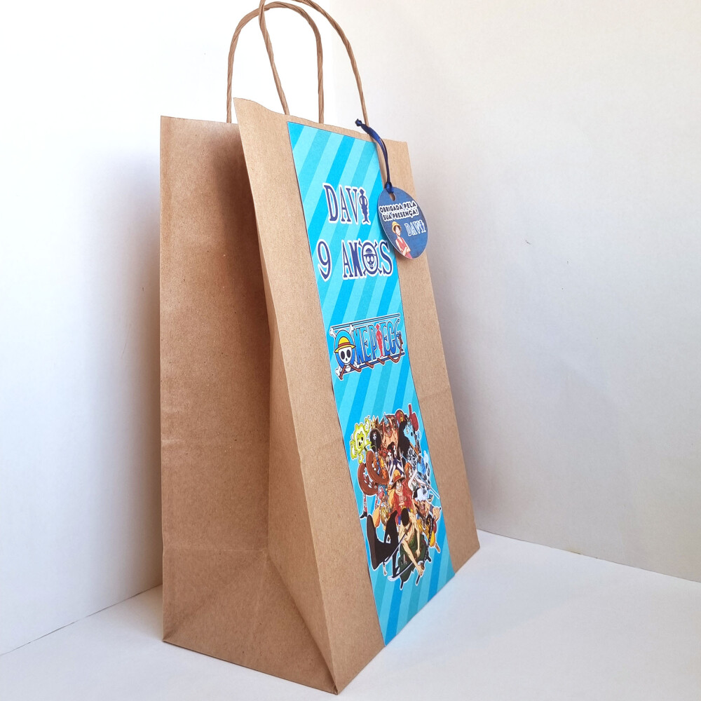Sacola Kraft Personalizada One Piece