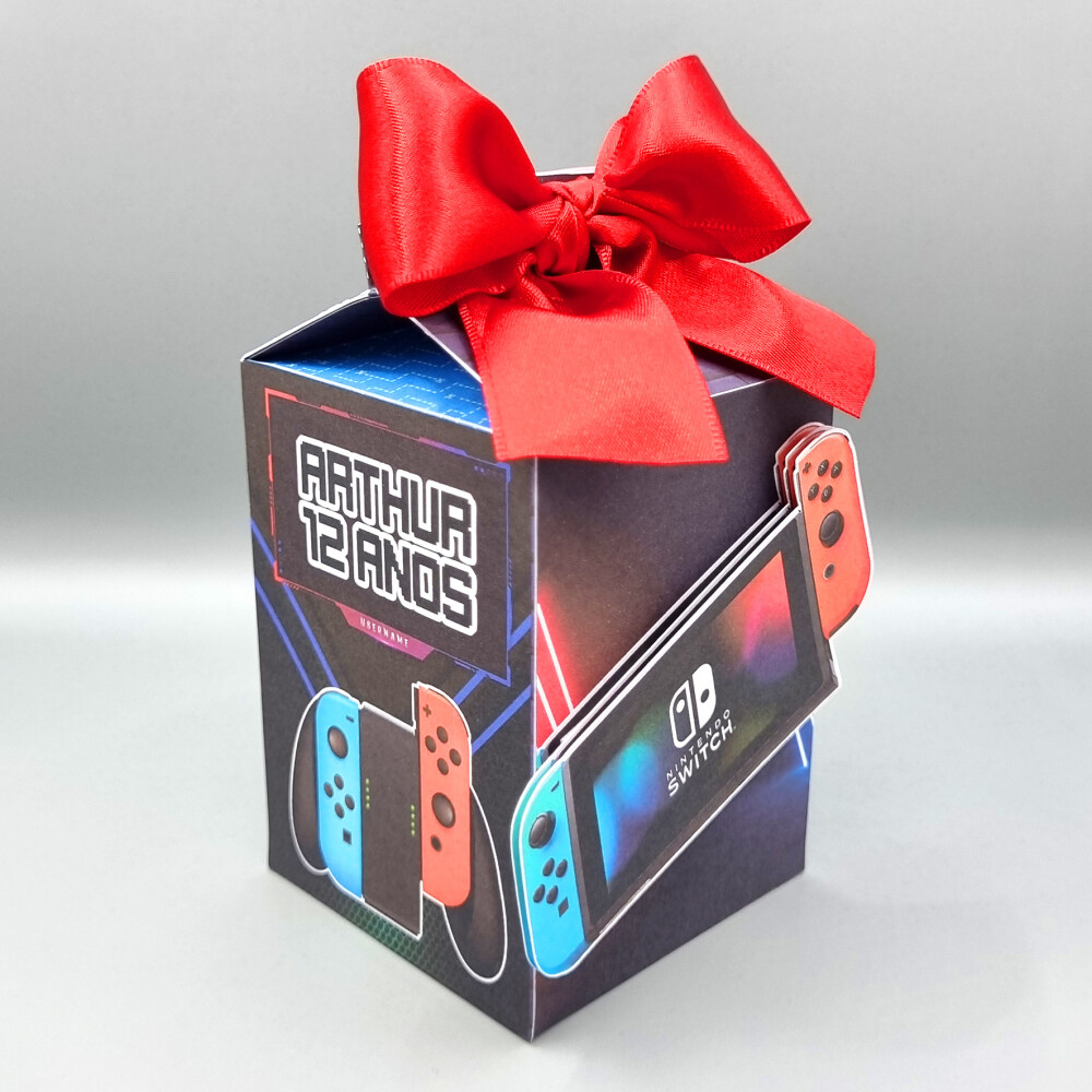 Kit de Caixas Personalizadas 20 Peças - Nintendo Switch