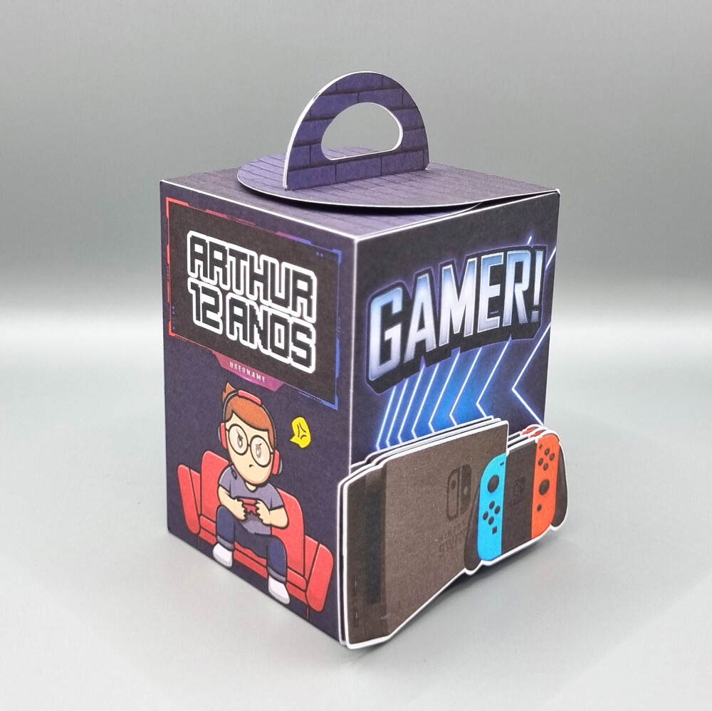 Kit de Caixas Personalizadas 30 Peças - Nintendo Switch