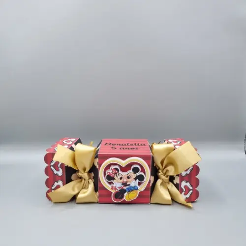 Caixa Bala - Mickey e Minnie Vermelha