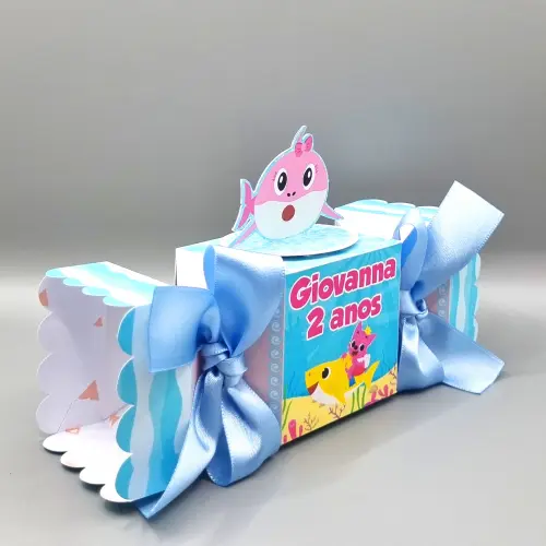 Caixa Bala - Baby Shark Rosa
