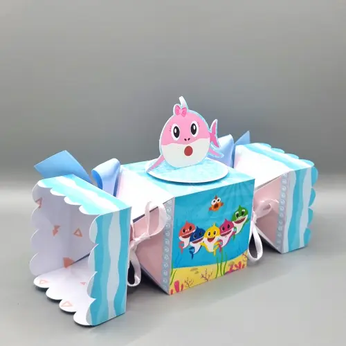 Caixa Bala - Baby Shark Rosa