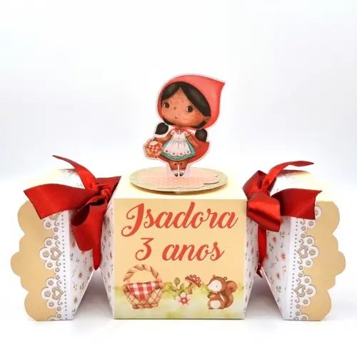 Caixa Bala - Chapeuzinho Vermelho Preta