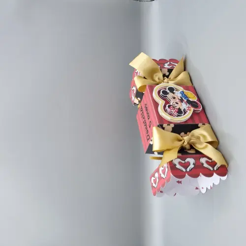 Caixa Bala - Mickey e Minnie Vermelha