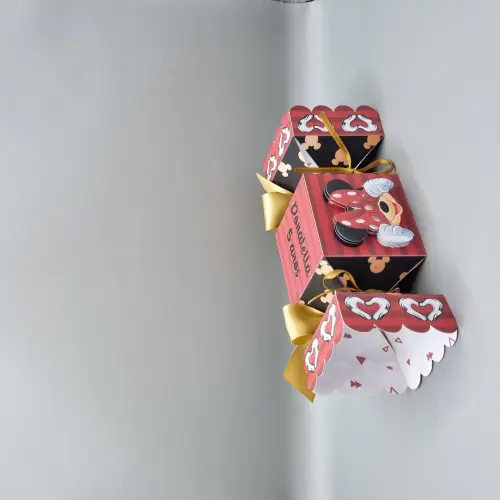 Caixa Bala - Mickey e Minnie Vermelha