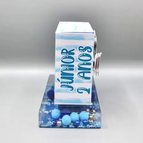 Caixa com Base de Acetato Shaker - Fundo do Mar