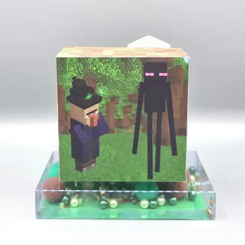 Caixa com Base de Acetato Shaker - Minecraft