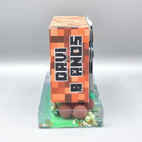 Caixa com Base de Acetato Shaker - Minecraft