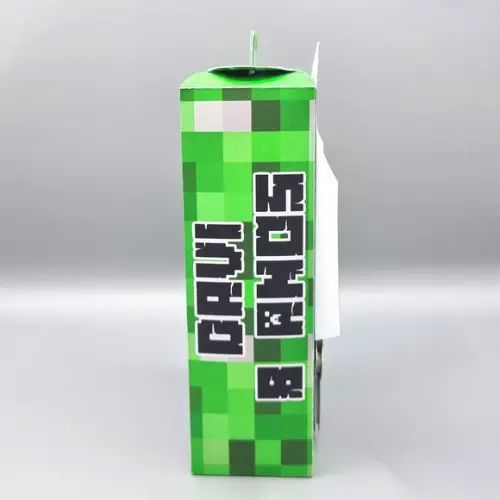 Caixa com Visor Lateral para Tubete - Minecraft