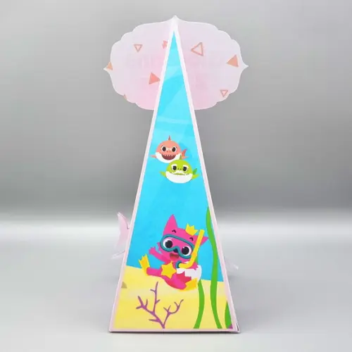 Caixa Cone - Baby Shark Rosa