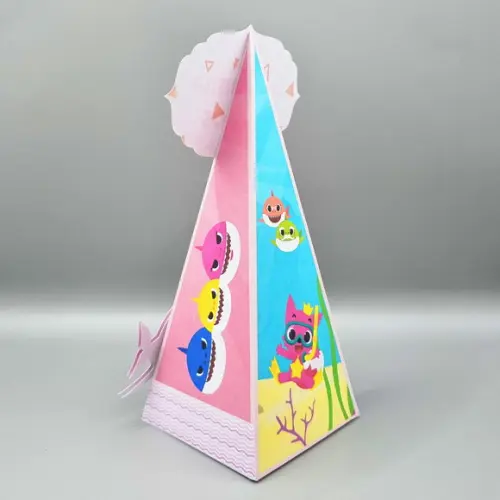 Caixa Cone - Baby Shark Rosa