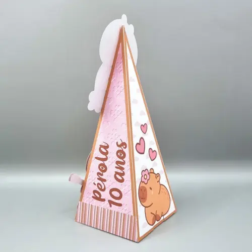 Caixa Cone - Capivara Cute