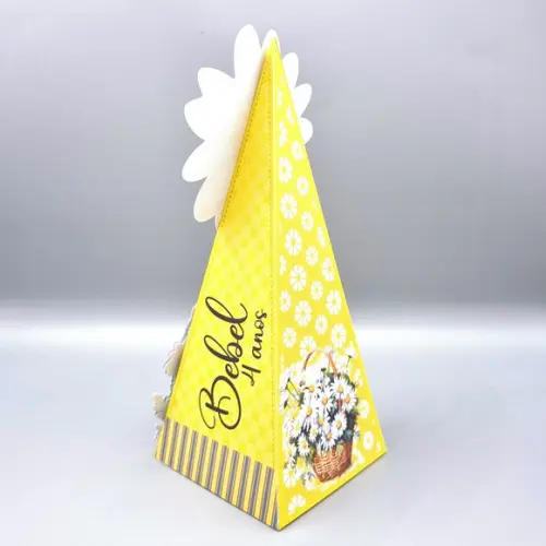 Caixa Cone - Margaridas