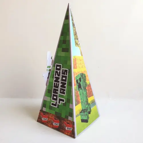 Caixa Cone - Minecraft