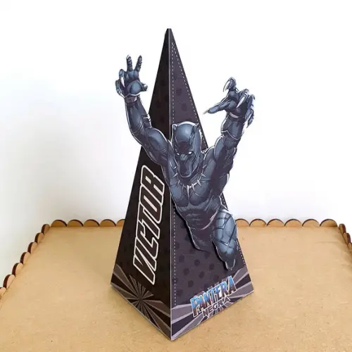 Caixa Cone - Pantera Negra