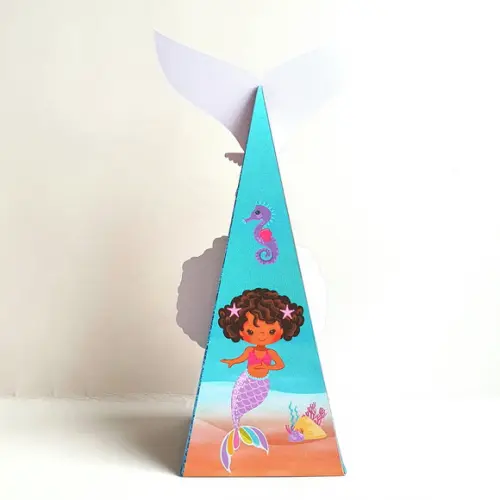 Caixa Cone - Sereia Negra / Sereia Preta