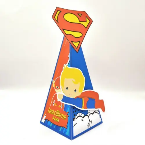 Caixa Cone - Super Homem Loiro