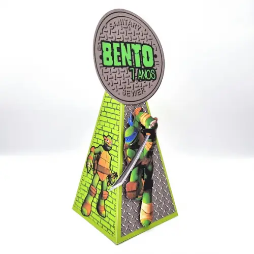 Caixa Cone - Tartarugas Ninja