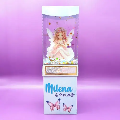 Caixa Cubo Dupla de Acetato - Fadas