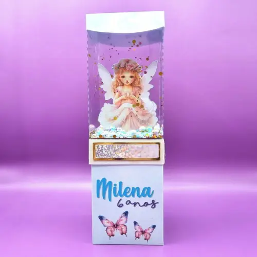 Caixa Cubo Dupla de Acetato - Fadas