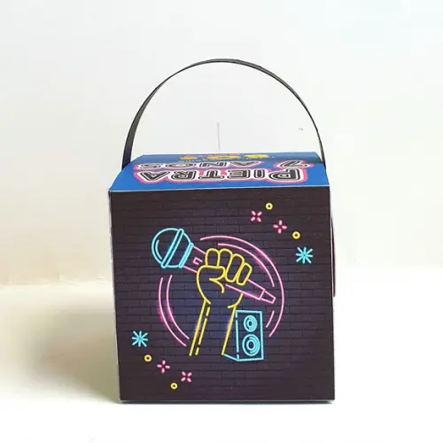 Caixa Cubo Fone de Ouvido - Anos 70 e 80