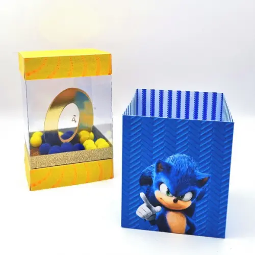 Caixa Cubo Dupla de Acetato - Sonic 2