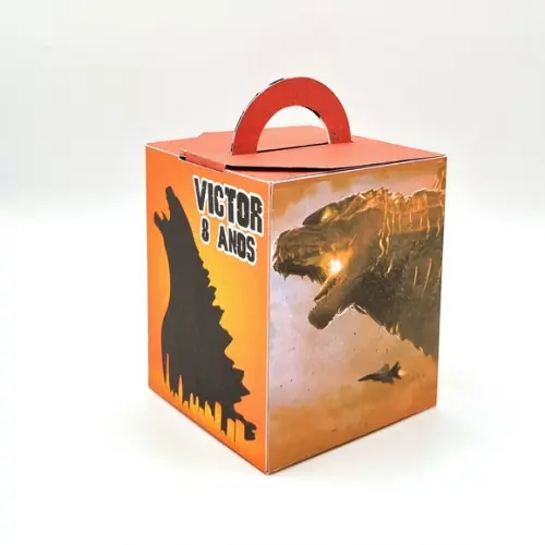 Caixa de Mão - Godzilla Laranja