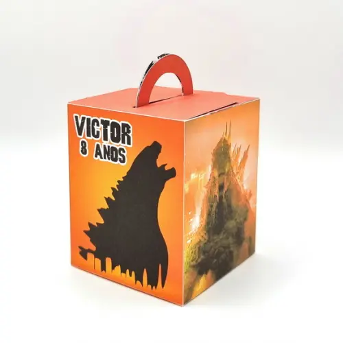 Caixa de Mão - Godzilla Laranja