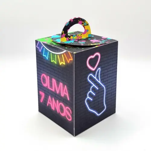 Caixa de Mão - Neon Party