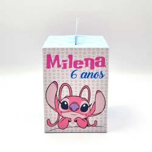 Caixa de Mão - Stitch e Angel