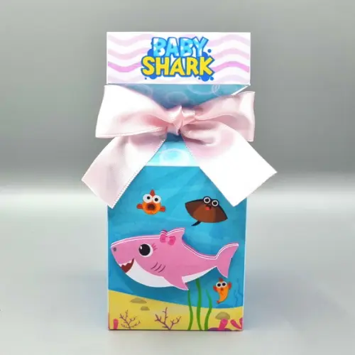 Caixa Meia Bala - Baby Shark Rosa