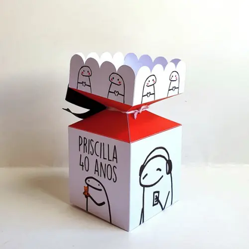 Caixa Meia Bala - Flork Bentô Florky