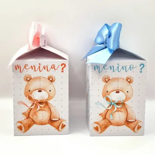 Caixa Milk - Chá Revelação Ursinho