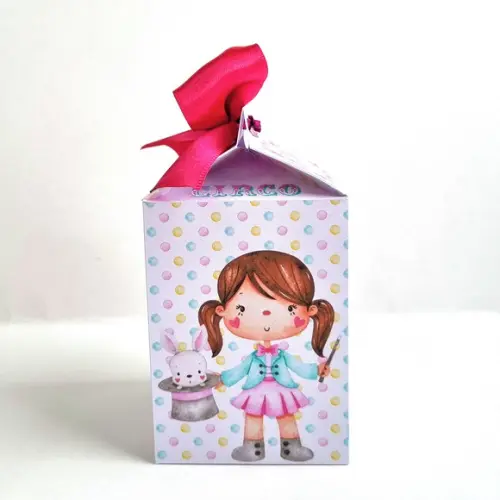 Caixa Milk - Circo Rosa