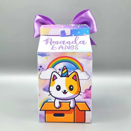 Caixa Milk - Gato Unicórnio
