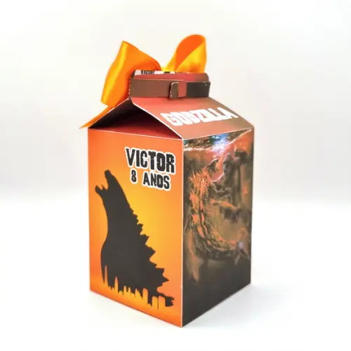 Caixa Milk - Godzilla Laranja