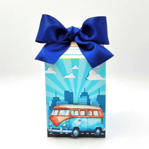 Caixa Milk - Meios de Transporte Realista Aquarela