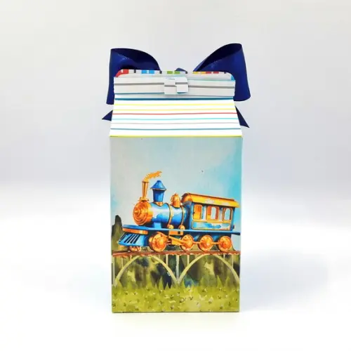 Caixa Milk - Meios de Transporte Realista Aquarela