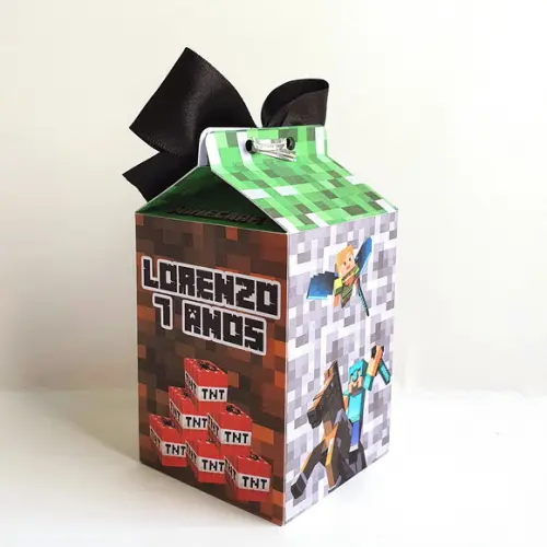 Caixa Milk - Minecraft