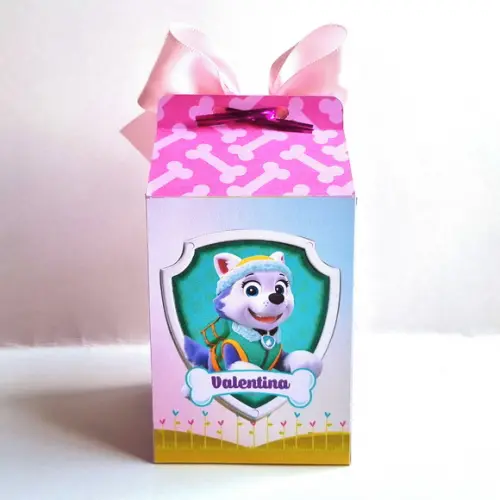 Caixa Milk - Patrulha Canina Rosa