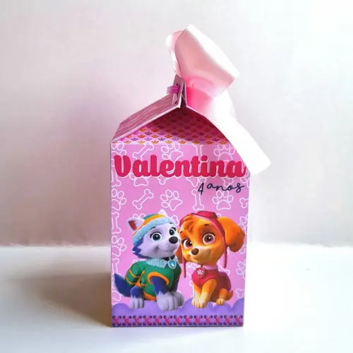 Caixa Milk - Patrulha Canina Rosa