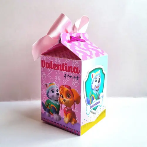 Caixa Milk - Patrulha Canina Rosa