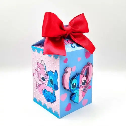 Caixa Milk - Stitch e Angel