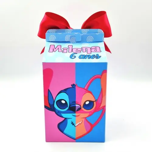 Caixa Milk - Stitch e Angel